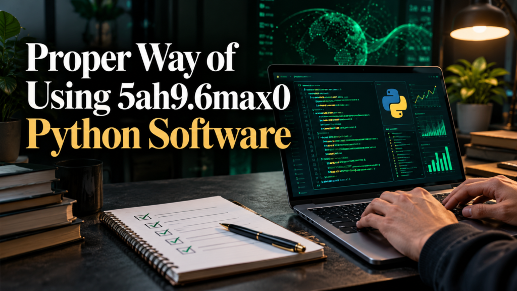 Proper Way of Using 5ah9.6max0 Python Software Proper Way of Using 5ah9.6max0 Python Software — conceptual Python developer workstation