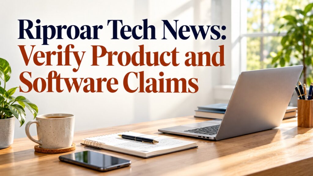 Riproar Tech News: Verify Product and Software Claims Riproar Tech News: Verify Product and Software Claims